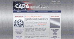 Desktop Screenshot of cadastainless.com